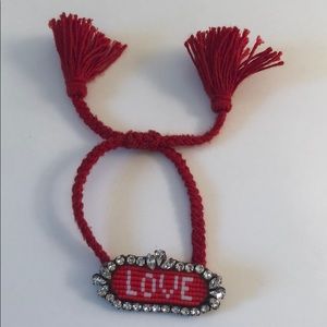 Shourouk “Love” Red Bracelet